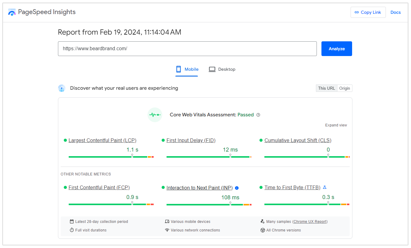 cara memeriksa pagespeed